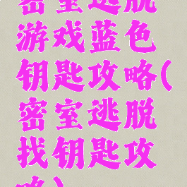密室逃脱游戏蓝色钥匙攻略(密室逃脱找钥匙攻略)