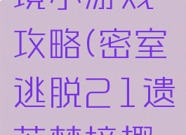 密室逃脱21遗落梦境小游戏攻略(密室逃脱21遗落梦境趣味格游戏攻略)