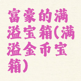 富豪的满溢宝箱(满溢金币宝箱)