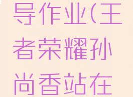 孙尚香站在板凳上给刘禅辅导作业(王者荣耀孙尚香站在板凳上给刘禅辅导作业)