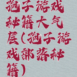 孢子游戏秘籍大气层(孢子游戏部落秘籍)