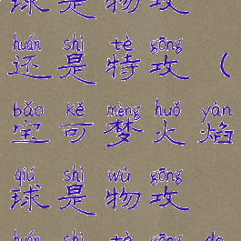 宝可梦火焰球是物攻还是特攻(宝可梦火焰球是物攻还是特攻的)