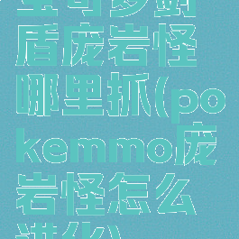 宝可梦剑盾庞岩怪哪里抓(pokemmo庞岩怪怎么进化)