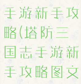 塔防三国志手游新手攻略(塔防三国志手游新手攻略图文)