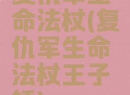 复仇军生命法杖(复仇军生命法杖王子锤)