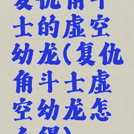 复仇角斗士的虚空幼龙(复仇角斗士虚空幼龙怎么得)