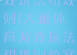 大班体育游戏玩法和规则(大班体育游戏玩法和规则教案)