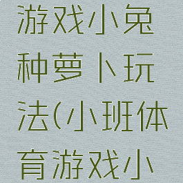 大班体育游戏小兔种萝卜玩法(小班体育游戏小兔运萝卜)