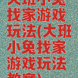 大班小兔找家游戏玩法(大班小兔找家游戏玩法教案)