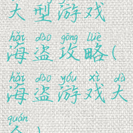 大型游戏海盗攻略(海盗游戏大全)