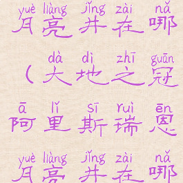 大地之冠的月亮井在哪(大地之冠阿里斯瑞恩月亮井在哪)