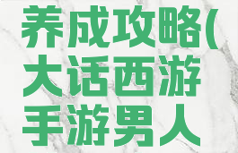 大话西游手游男人养成攻略(大话西游手游男人养成攻略视频)
