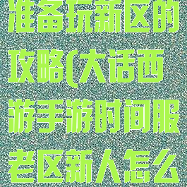大话西游手游准备玩新区的攻略(大话西游手游时间服老区新人怎么玩)