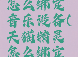 天猫精灵怎么绑定音乐设备(天猫精灵怎么绑定音乐平台)