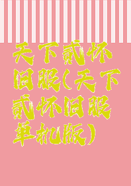 天下贰怀旧服(天下贰怀旧服单机版)