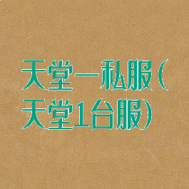 天堂一私服(天堂1台服)