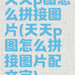 天天p图怎么拼接图片(天天p图怎么拼接图片配文字)
