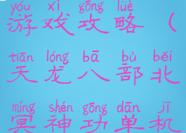 天龙八部北冥神功单机游戏攻略(天龙八部北冥神功单机游戏攻略大全)