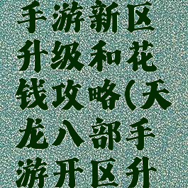 天龙八部手游新区升级和花钱攻略(天龙八部手游开区升级攻略)