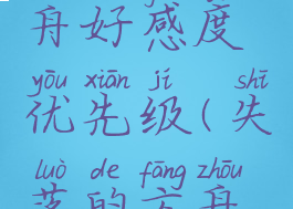 失落的方舟好感度优先级(失落的方舟好感度)