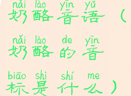 奶酪音语(奶酪的音标是什么)