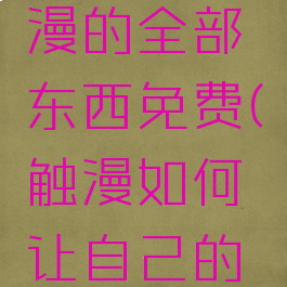 如何让触漫的全部东西免费(触漫如何让自己的漫画付费)