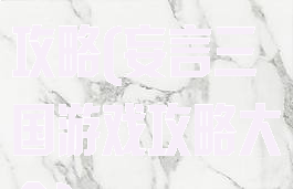 妄言三国游戏攻略(妄言三国游戏攻略大全)