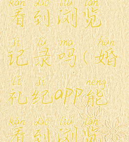 婚礼纪可以看到浏览记录吗(婚礼纪app能看到浏览记录吗)