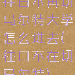 往日不再切马尔特大学怎么进去(往日不在切马尔特)