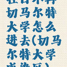 往日不再切马尔特大学怎么进去(切马尔特大学感染区)