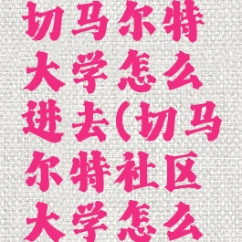 往日不再切马尔特大学怎么进去(切马尔特社区大学怎么进去)