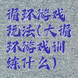 循环游戏玩法(大循环游戏训练什么)
