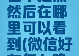 微信怎么隐藏好友而不删除也不拉黑然后在哪里可以看到(微信好友怎么隐藏不拉黑名单不删除)