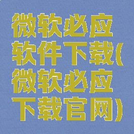 微软必应软件下载(微软必应下载官网)