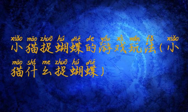 小猫捉蝴蝶的游戏玩法(小猫什么捉蝴蝶)