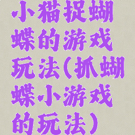 小猫捉蝴蝶的游戏玩法(抓蝴蝶小游戏的玩法)