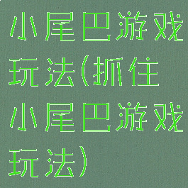 小尾巴游戏玩法(抓住小尾巴游戏玩法)