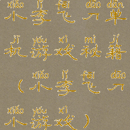 小李飞刀单机游戏秘籍(小李飞刀小游戏)