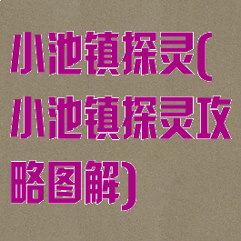 小池镇探灵(小池镇探灵攻略图解)