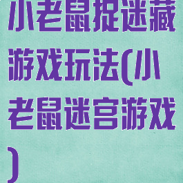 小老鼠捉迷藏游戏玩法(小老鼠迷宫游戏)