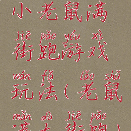 小老鼠满街跑游戏玩法(老鼠满大街跑)