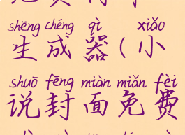 小说封面免费制作生成器(小说封面免费制作生成器不用登录)