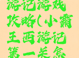 小霸王西游记游戏攻略(小霸王西游记第一关怎么出去)