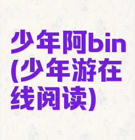 少年阿bin(少年游在线阅读)