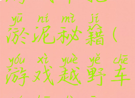 山地越野游戏车轮淤泥秘籍(游戏越野车泥巴路安装)