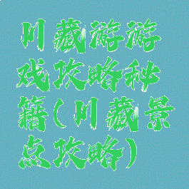 川藏游游戏攻略秘籍(川藏景点攻略)