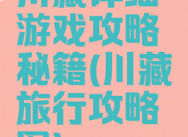 川藏详细游戏攻略秘籍(川藏旅行攻略图)