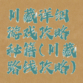 川藏详细游戏攻略秘籍(川藏路线攻略)