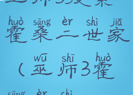 巫师3搜索霍桑二世家(巫师3霍桑二世)