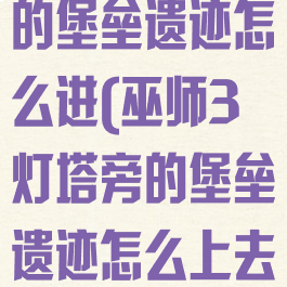 巫师3灯塔旁的堡垒遗迹怎么进(巫师3灯塔旁的堡垒遗迹怎么上去)
